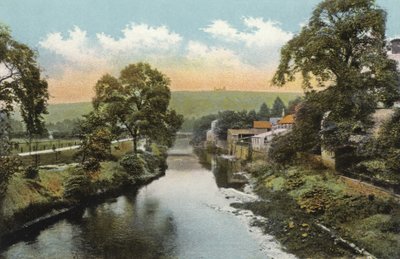 Puente de Matlock, en el Río Derwent de English Photographer